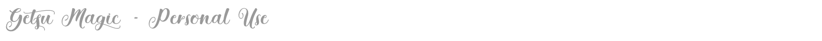 Getsu Magic font preview